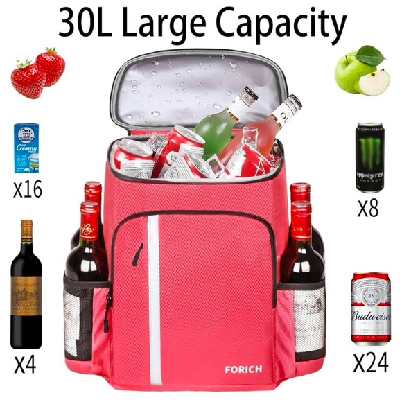 Cooler Backpack Insulated Waterproof Backpack Leak Proof Small Backpack - Picture 6 of 6